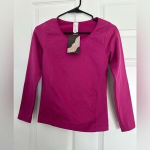 Magenta Long Sleeve Top